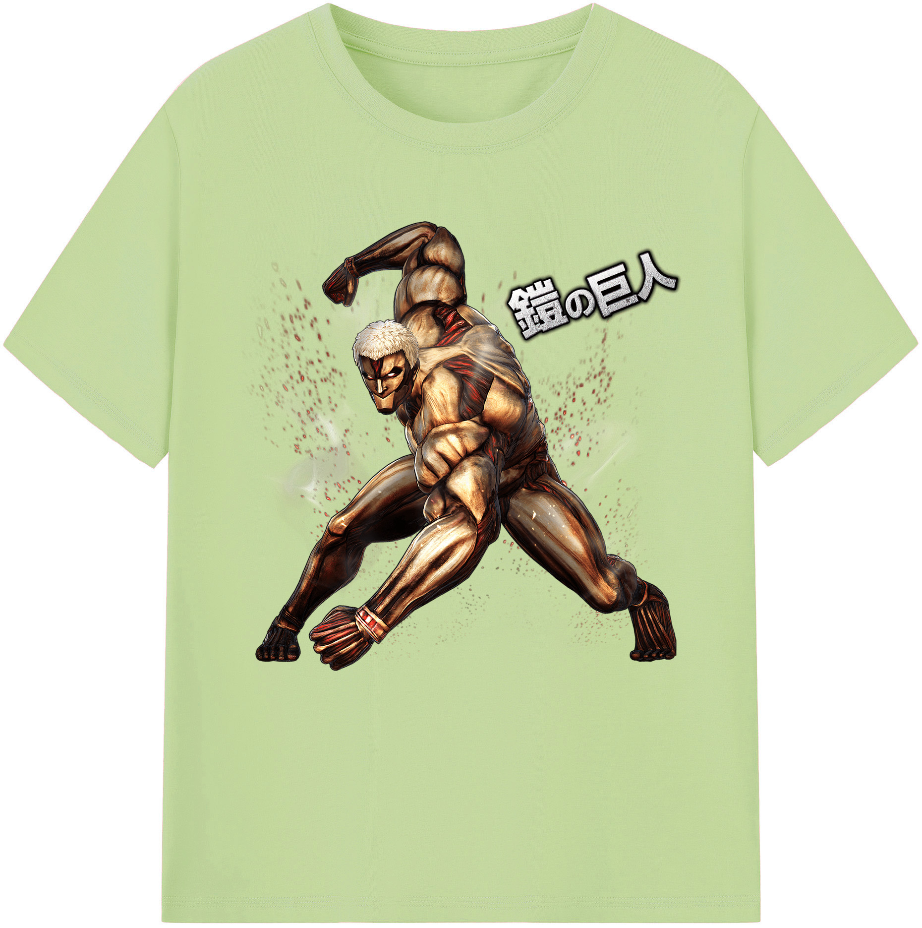 （画像用） 進撃の巨人 Attack on Titan 綿100％半袖Tシャツ（フロントプリント）